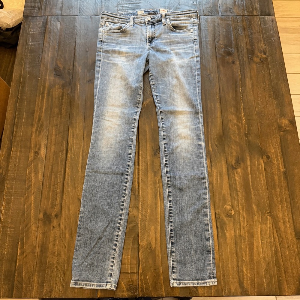 AG Adriano Goldschmied Jeans Womens 28R Blue Aubrey Skinny Straight Made‎ in USA